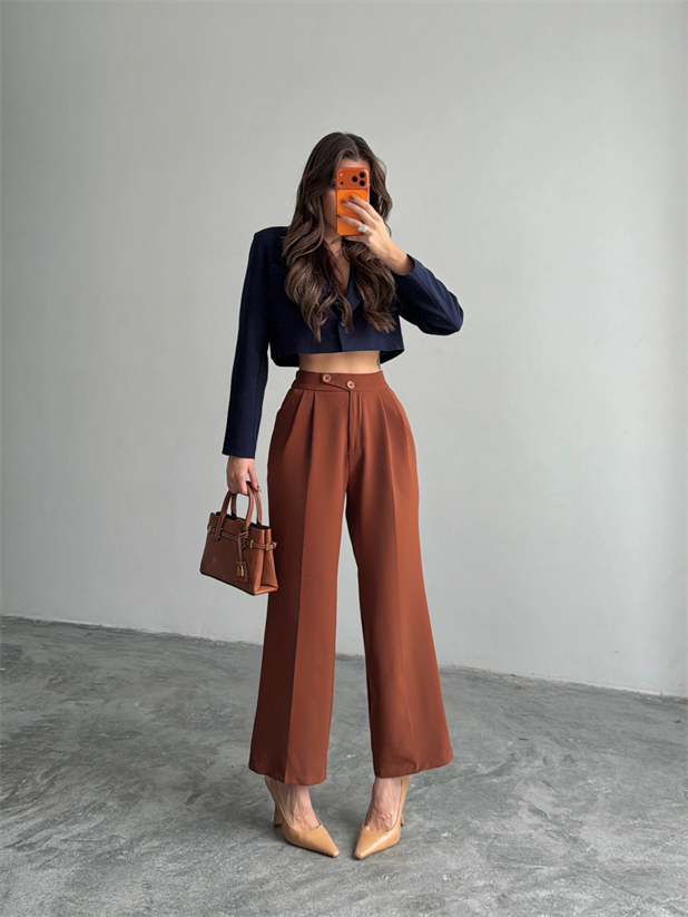 Kore Model Pantolon  - Taba