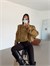 Vatka Detay Oversize Crop Trençkot - Haki