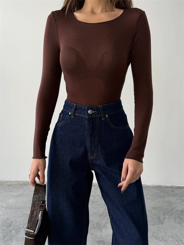 Transparan Body - Kahve