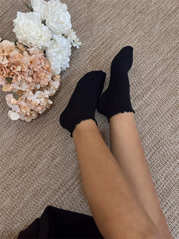 Bambu Soket Çorap - Siyah