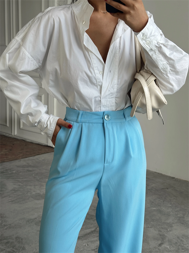 My Palazzo Kumaş Pantolon - Mavi