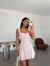 Dantelli Mini Elbise - Pembe