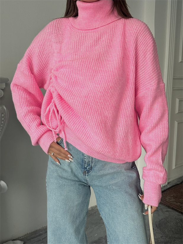 Selanik Balıkçı Triko - Pembe