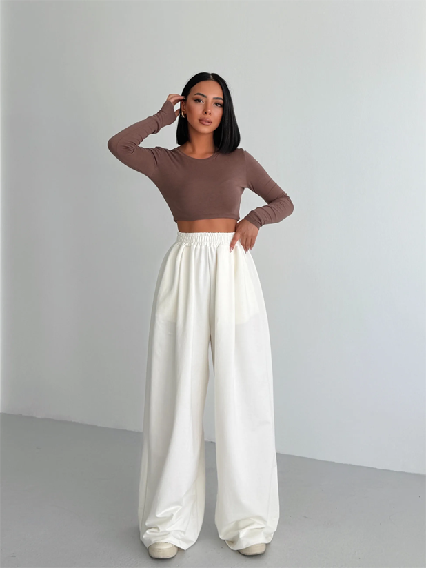 Baggy Salaş Eşofman - Beyaz