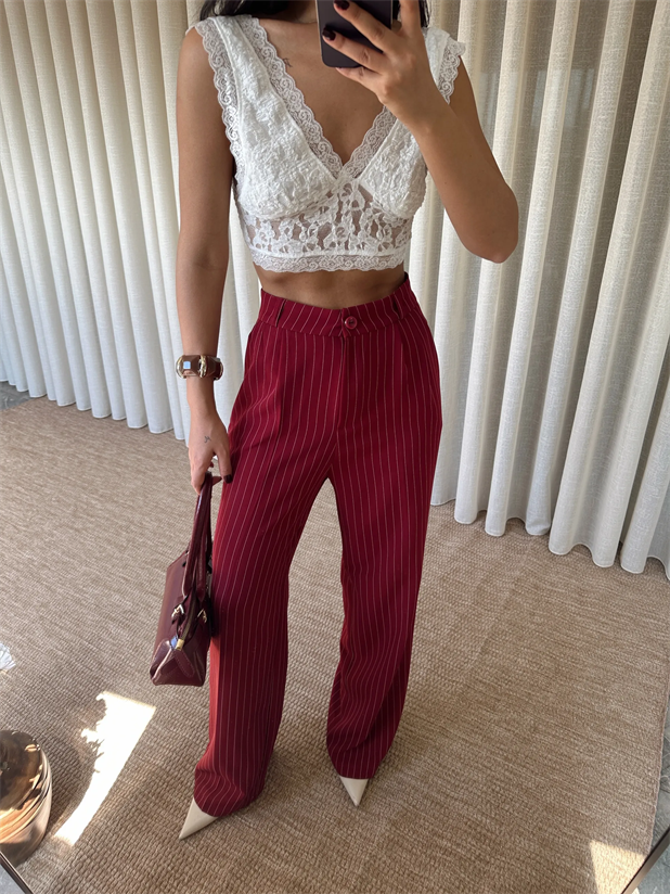 Elicia Line Pileli Palazzo - Bordo