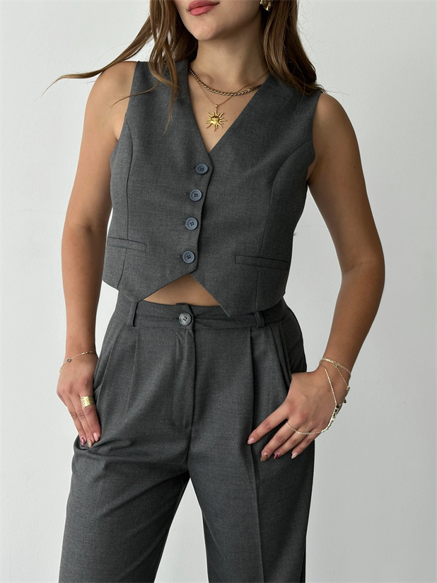 Poliviskon Yelek Antrasit - Antrasit