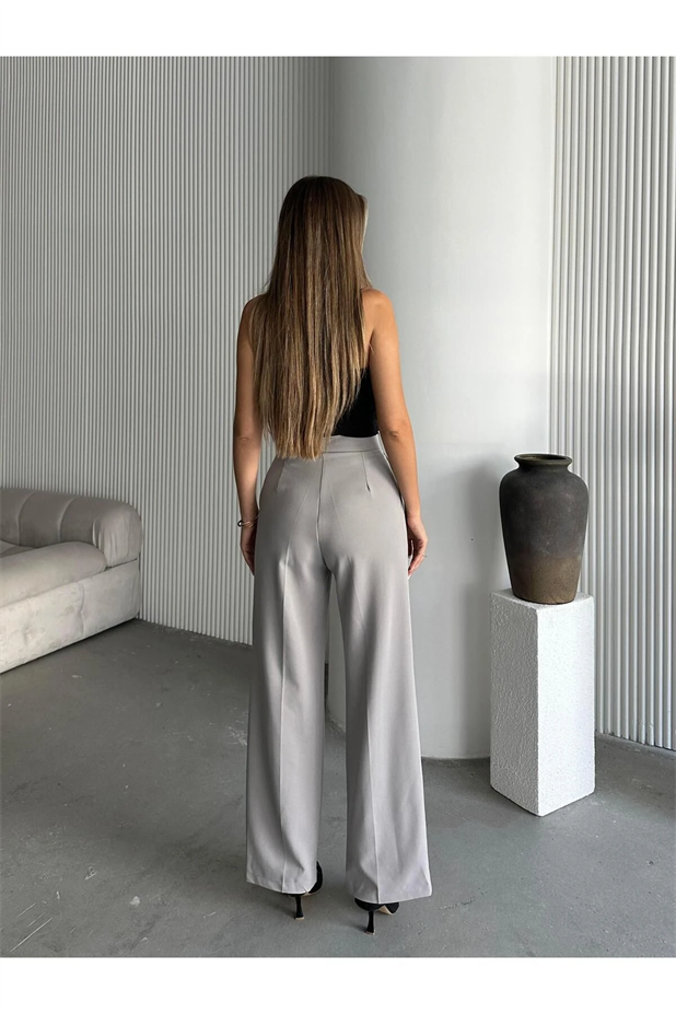 Brendon Palazzo Pantolon Gri - Gri