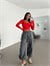 Bel Lastik Ekoseli Jogger Pantolon - Antrasit