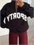 Sporty Yarım Fermuar Sweat - Siyah