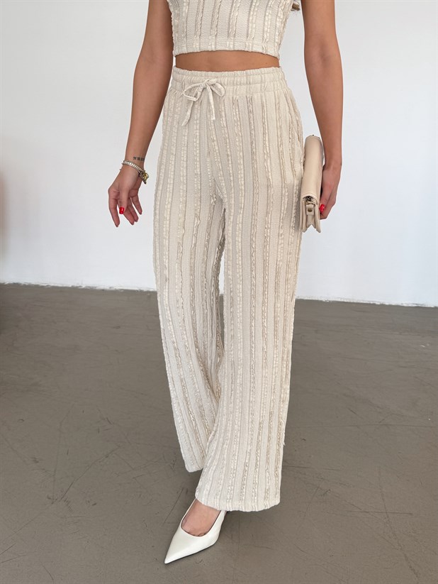 Fırfır Atlet Takım - Bej