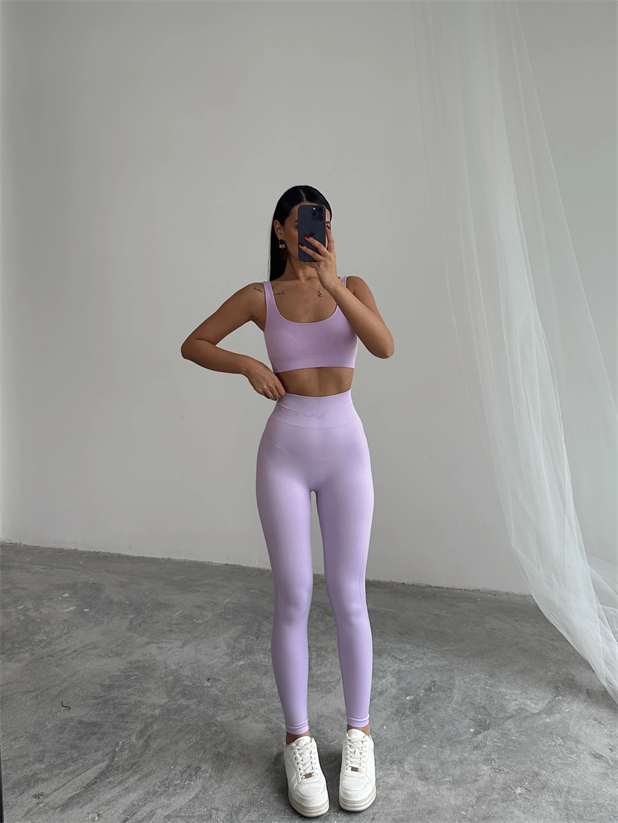 Esnek Tayt Lila - Lila