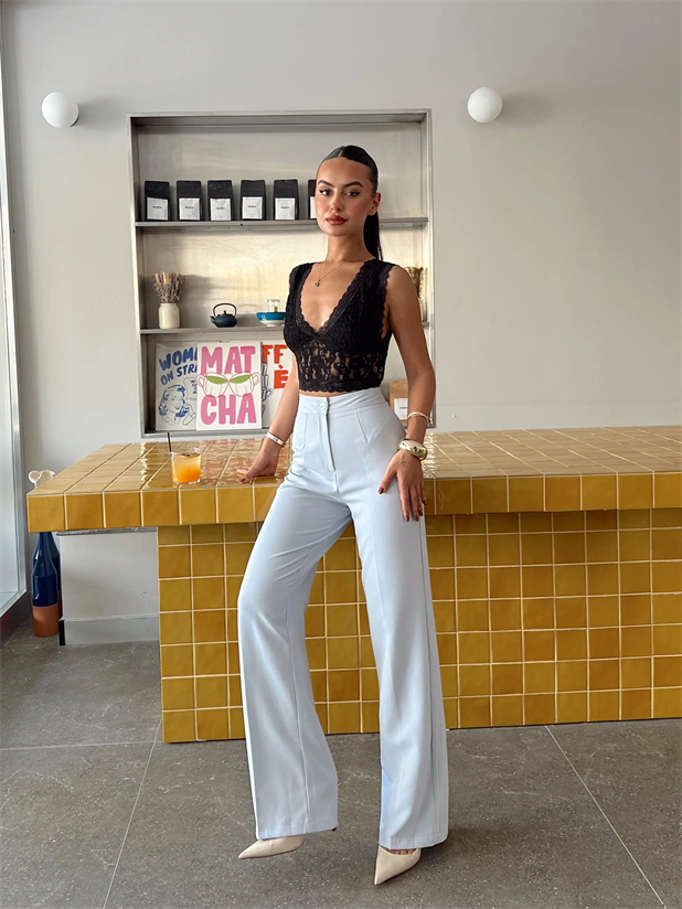 Cepsiz Palazzo Pantolon  - Bebe Mavi