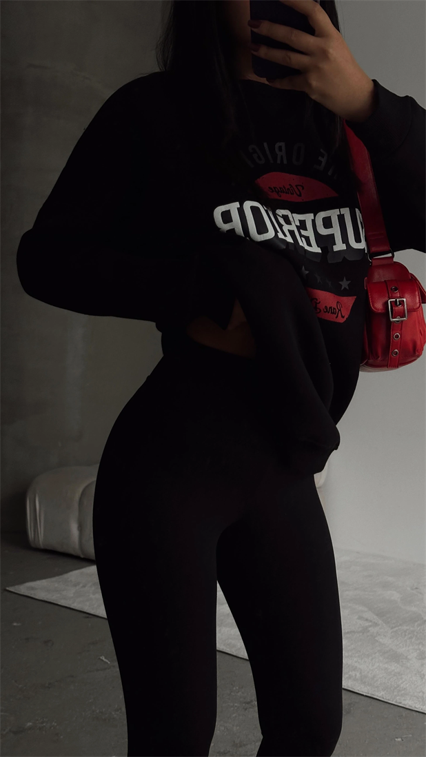 Superior Sweatshirt Siyah - Siyah
