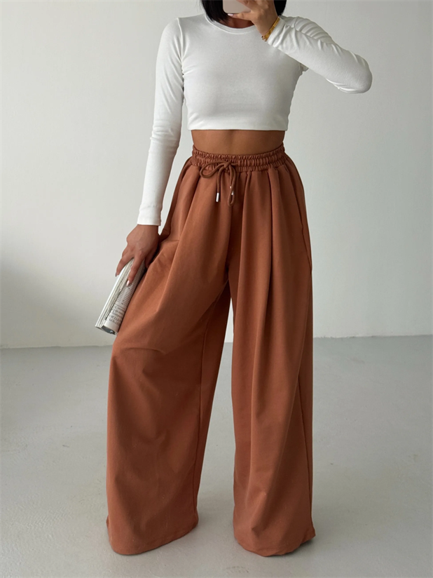 Baggy Salaş Eşofman - Kiremit