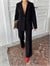 Tek Düğme Blazer Ceket - Siyah