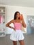 Yan Büzgülü Bodysuit Pembe - Pembe