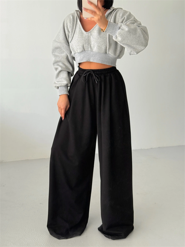 Baggy Salaş Eşofman - Siyah