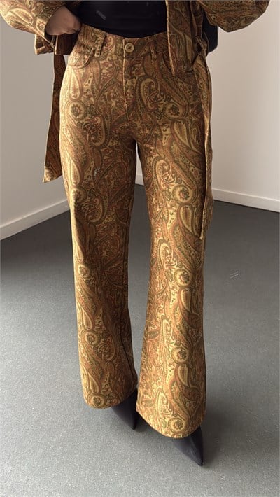 Zuleika Etnik Desenli Premium Pantolon
