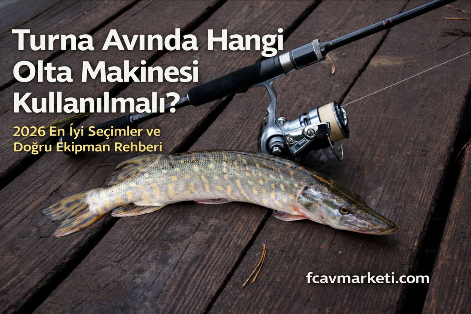 Turna avında kullanılan olta makinesi ve ekipmanlar