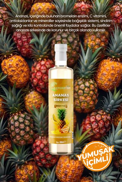 Ananas Sirkesi 500 ml - 3lü Avantaj Paketi 