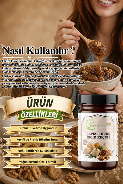 Cevizli Kuru İncir Reçeli 350 Gr