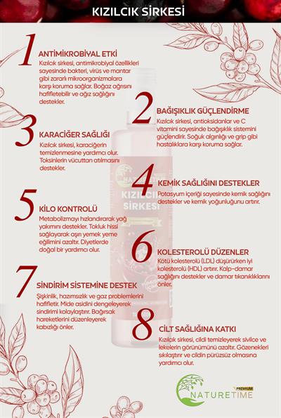 Kızılcık Sirkesi 500 ml