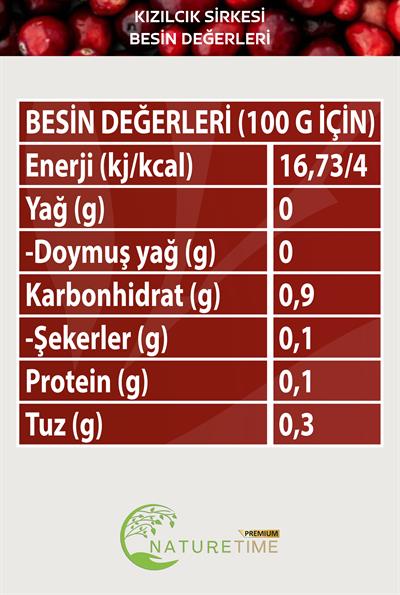Kızılcık Sirkesi 500 ml