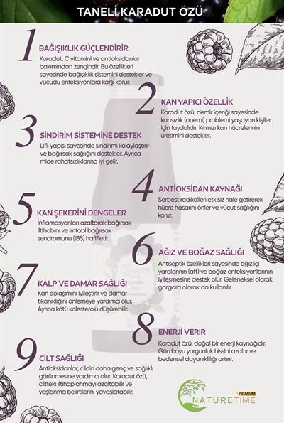 Taneli Karadut Özü 1350 gr