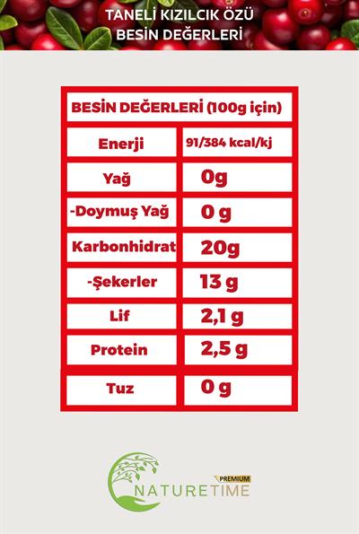Taneli Kızılcık Özü 1350 gr