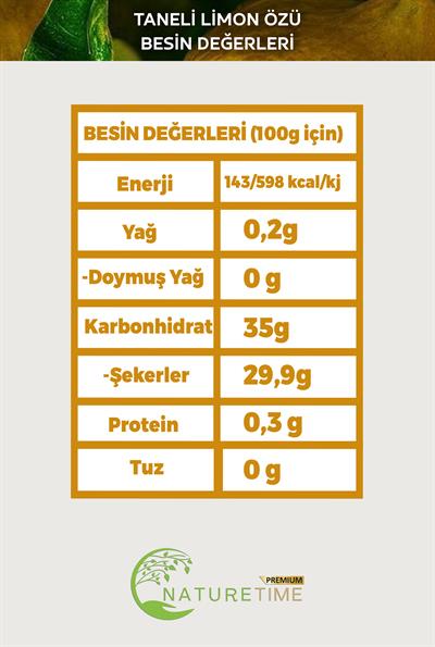 Taneli Limon Özü 1350 gr