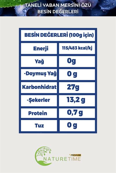 Taneli Yaban Mersini Özü 1350 gr