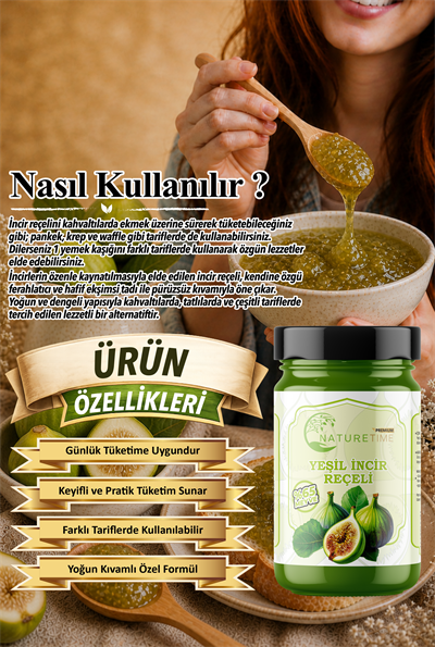 Yeşil İncir Reçeli 350 Gr