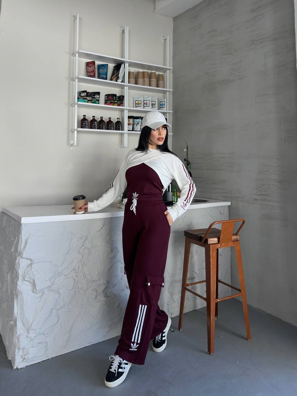 ADS Modal Üçlü Takım 9003 - Bordo