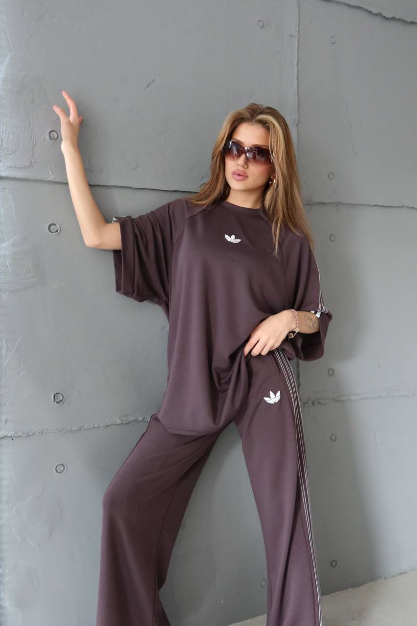 ADS  Oysho Kumaş İkili Takım 8235 - Kahve