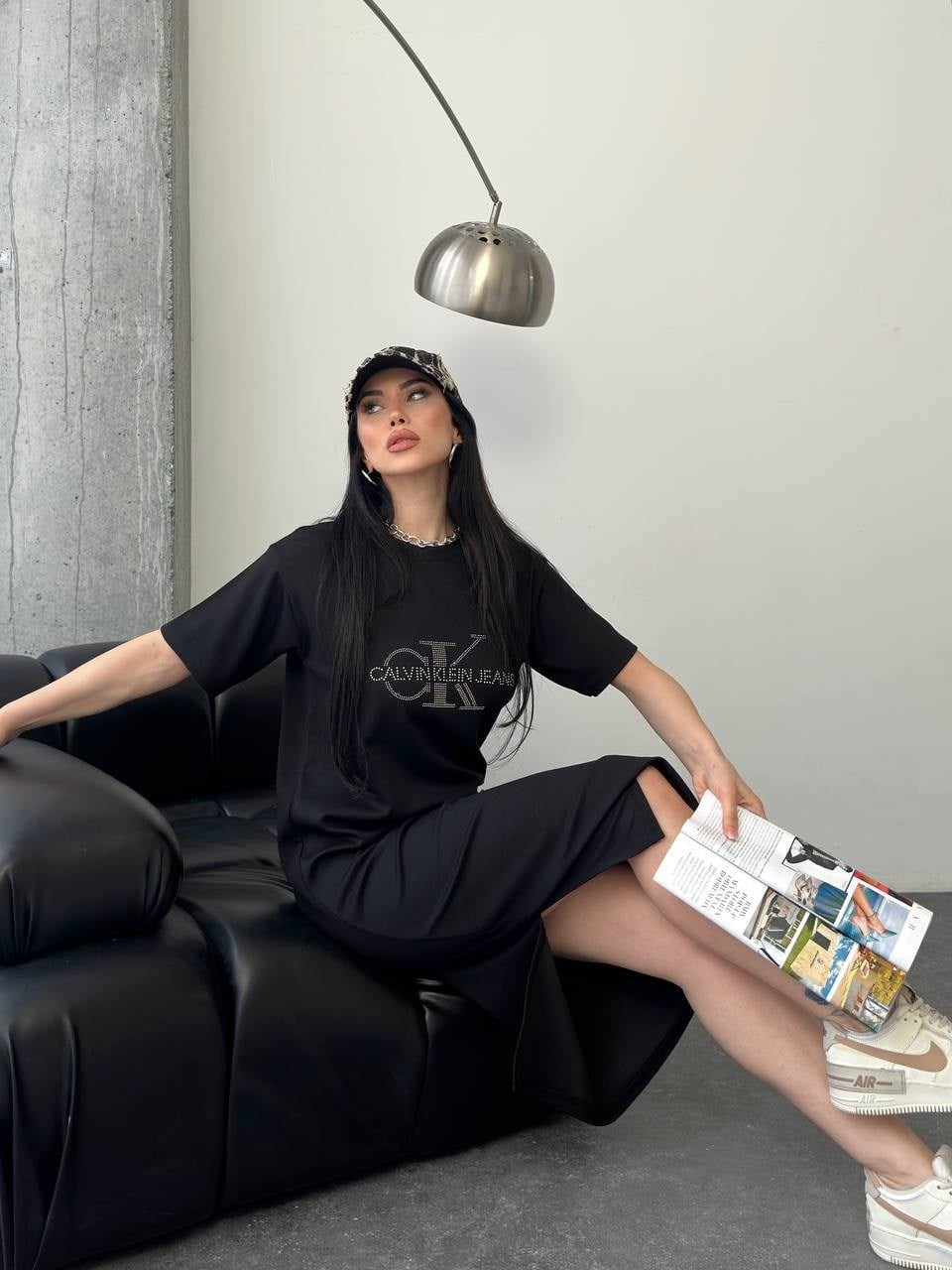 CK Oysho Kumaş Elbise 9024 - Siyah