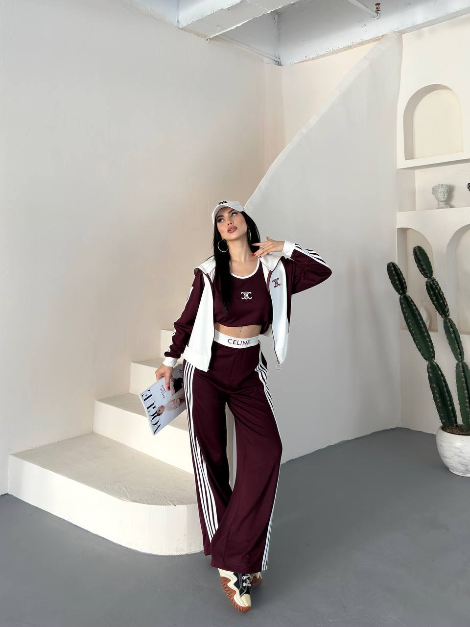 CLN Üçlü Takım 9010 - Bordo