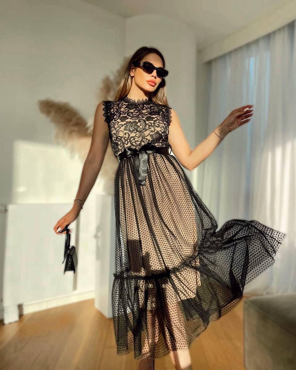 ELOSE Midi Elbise 2021 - Ten