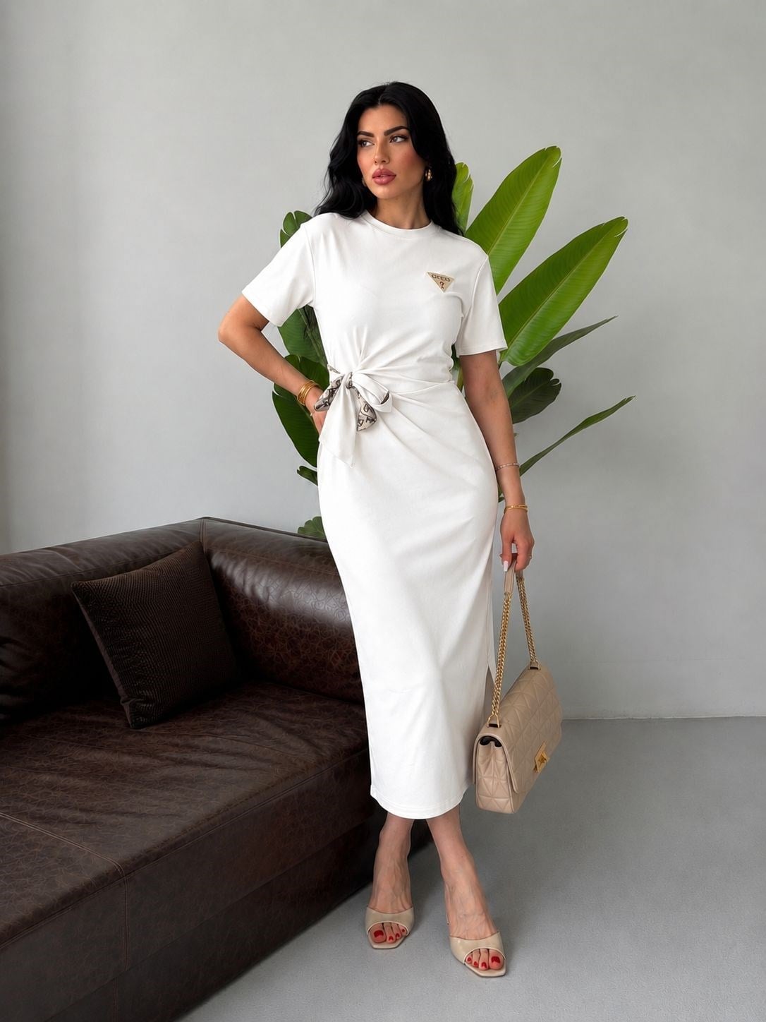 GUESS Elbise  İkili Takım 9041 - Beyaz