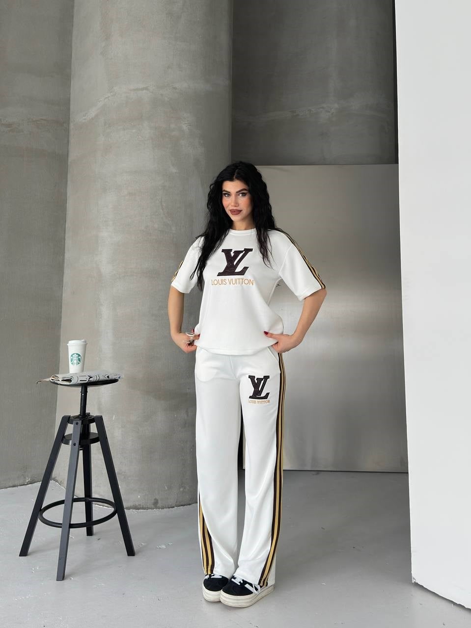 LV Oysho Kumaş İkili Takım 8302 - Beyaz