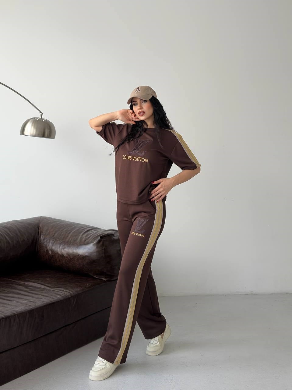 LV Oysho Kumaş İkili Takım 8302 - Kahve