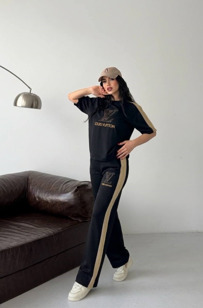 LV Oysho Kumaş İkili Takım 8302 - Siyah