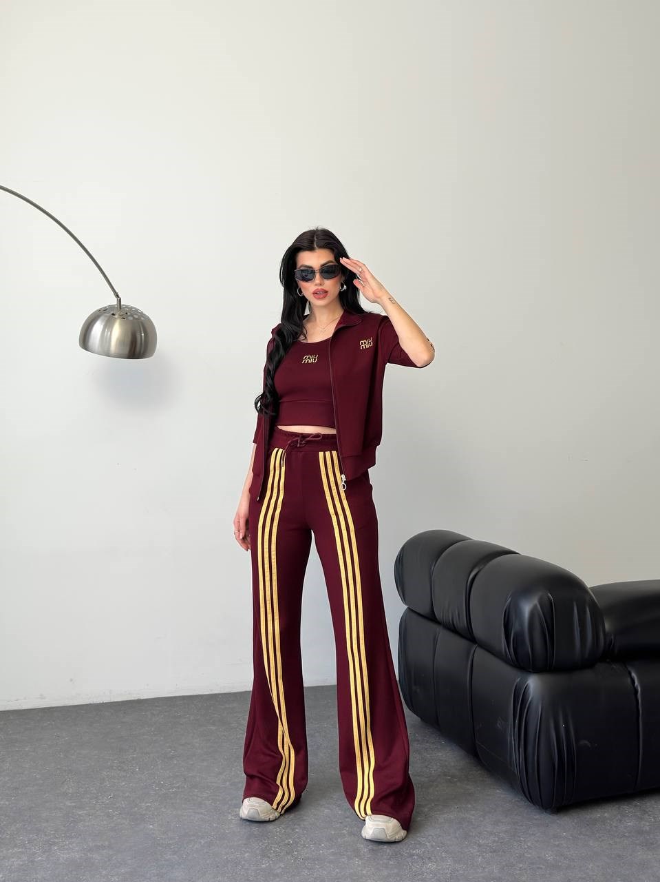 MM Oysho Kumaş Üçlü Takım 9008 - Bordo