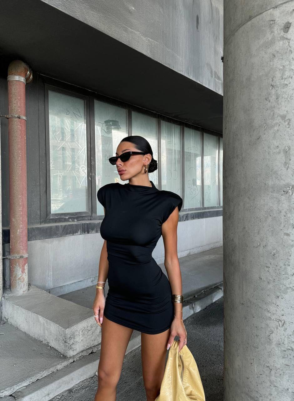 MOCA Mini Elbise 1003 - Siyah