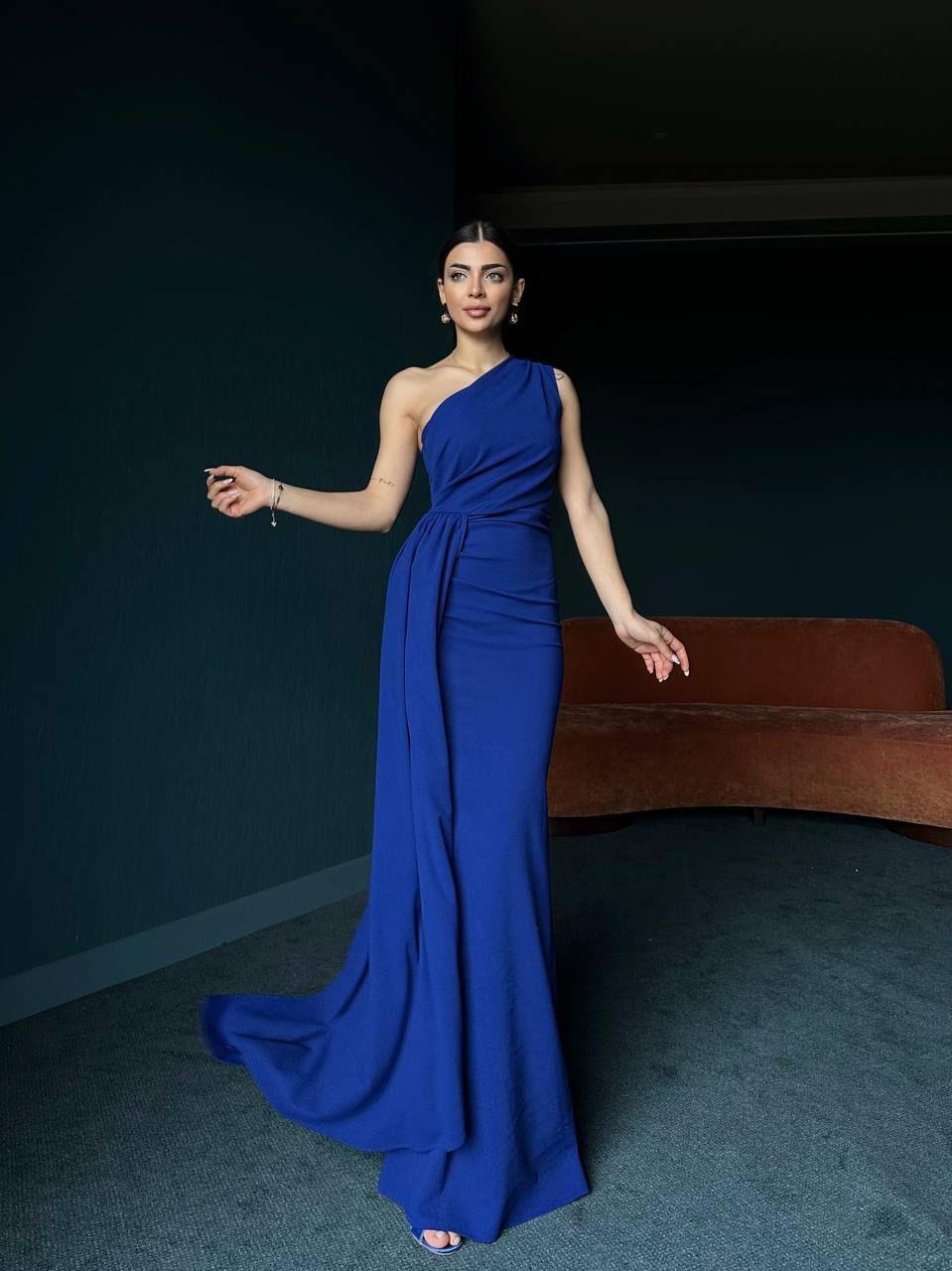 Pelerin Detay Maxi Elbise 3021 - Saks