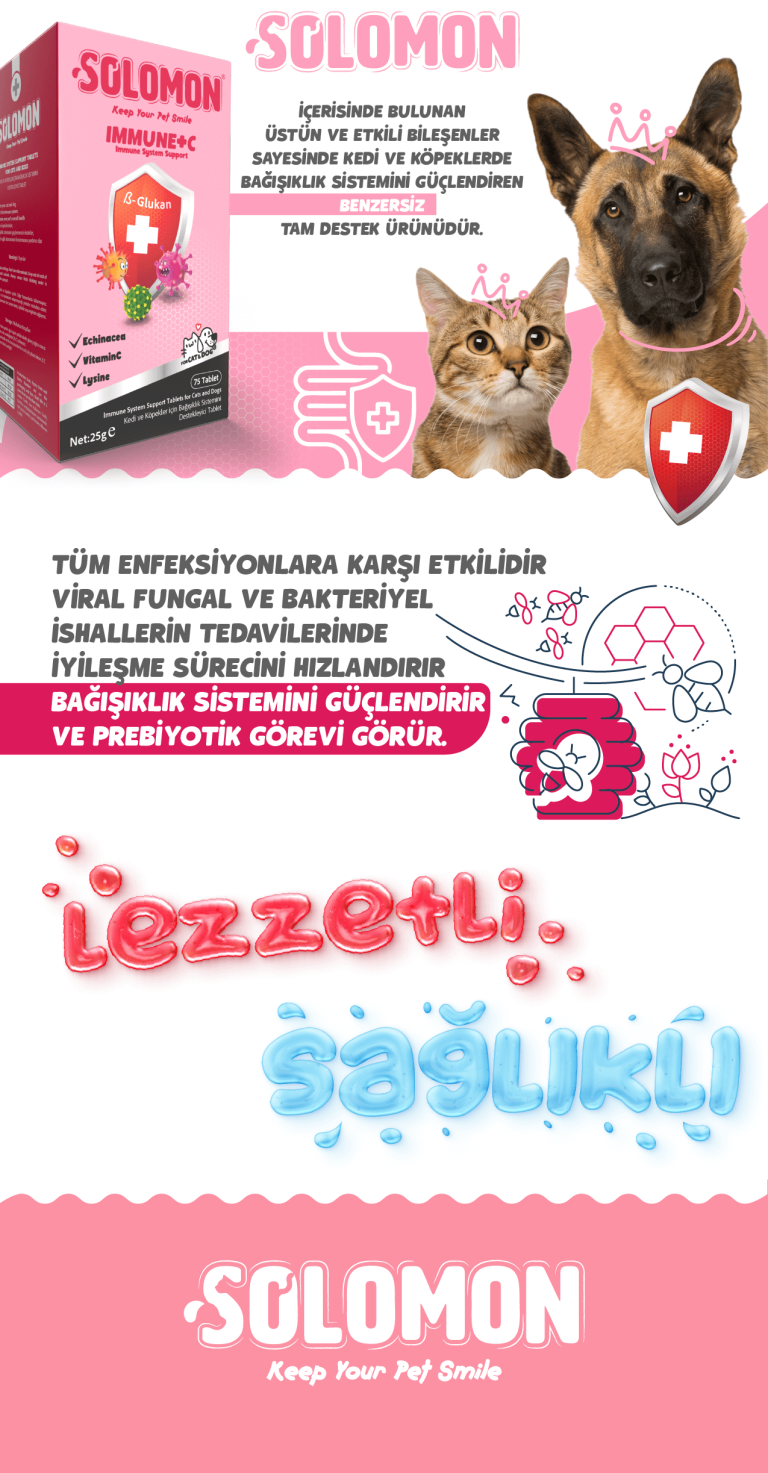 Solomon Immune+C Tablet - bağışıklık ve prebiyotik vurgu