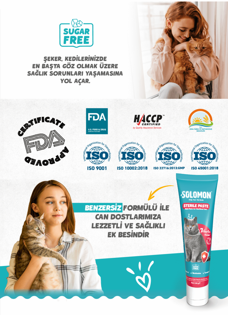 Sugar Free vurgusu ve sertifikasyon/standart logoları