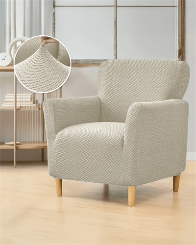 3.3.1.1 Koltuk Örtüsü Krem Koltuk Kılıfı Takımı Lastikli Sofa Cover / Krem