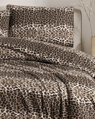 Leopar Desen Pamuklu Çift Kişilik Nevresim Takımı
