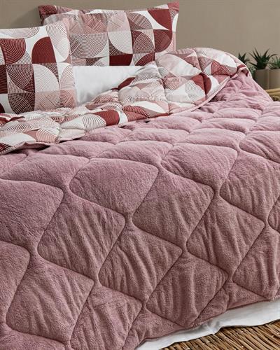 Pembe Rüya Çift Taraflı Welsoft Yorgan Seti / 195x215 Cm