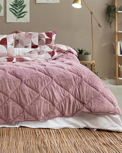 Pembe Rüya Çift Taraflı Welsoft Yorgan Seti / 195x215 Cm